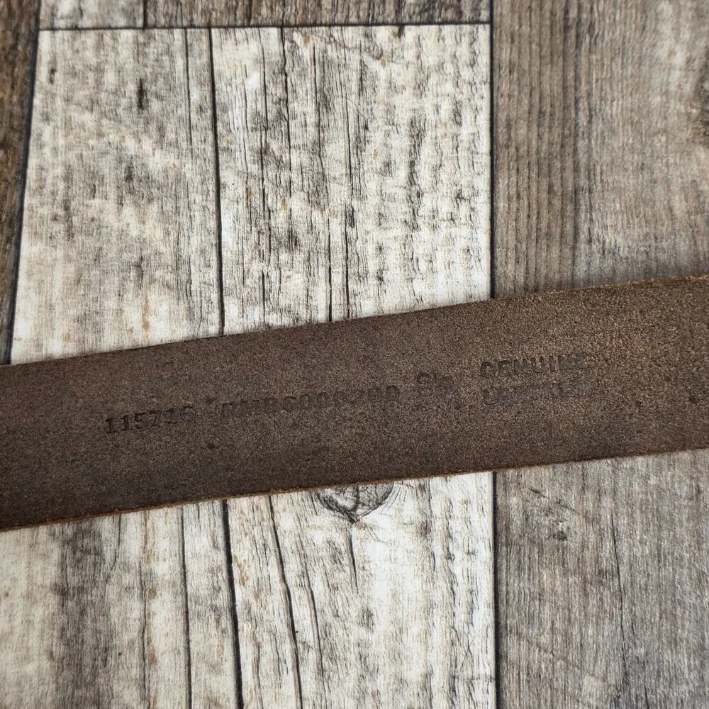 Vintage Brown Genuine Leather Belt Vintage Distressed Western Workwear Size 40